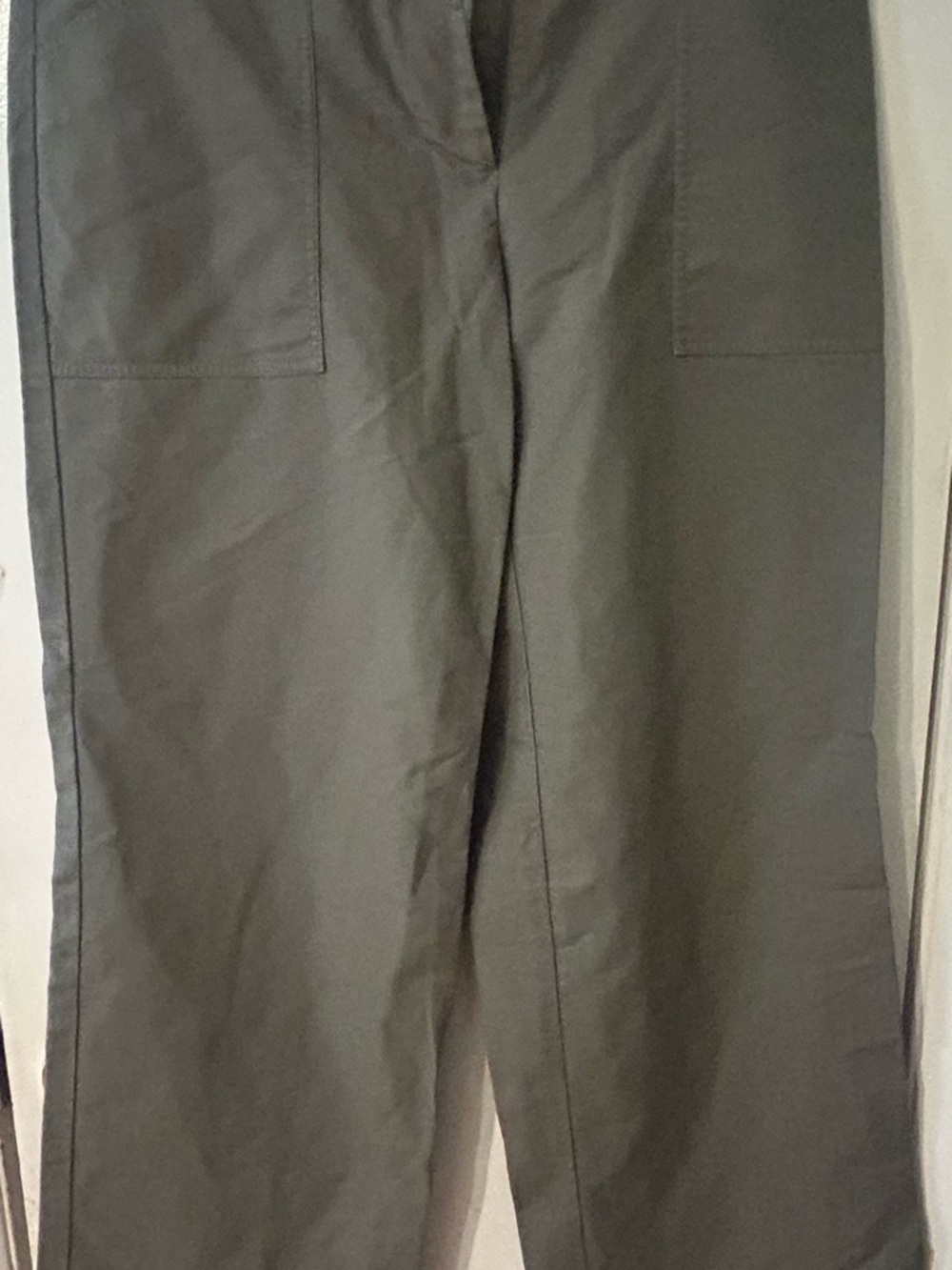 Women’s Tommy Hilfiger Olive Green Straight-Leg Utility Trousers